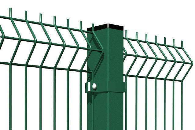 Еврозабор. Панель сварная оцинкованная Light 1,7*2,5 м 3.5 мм, Цвет зеленый 3D забор, евроограждение