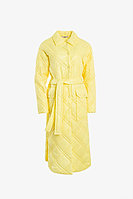 Женское осеннее желтое пальто Elema 5-11242-1-170 жёлтый 40р.