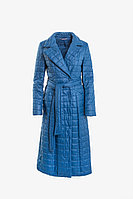 Женское осеннее синее пальто Elema 5-11475-1-170 индиго 42р.