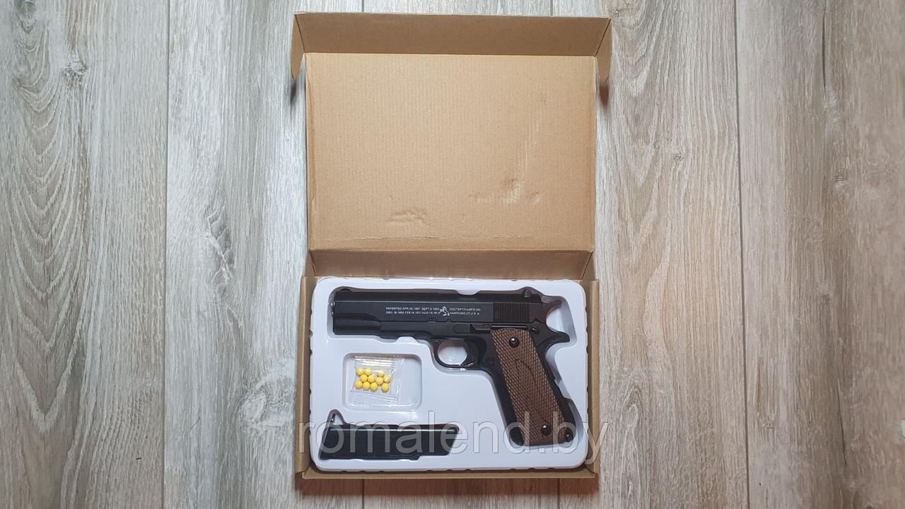 Пистолет пневматический детский, металлический Airsoft Gun C.8 - фото 3 - id-p168038687