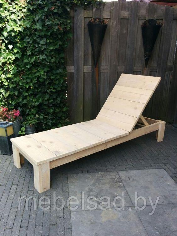 Шезлонг-лежак деревянный "Стандарт"