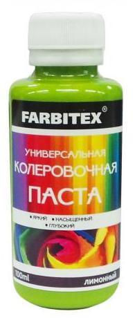 Паста колеровочная Лимонный, 100мл. FARBITEX