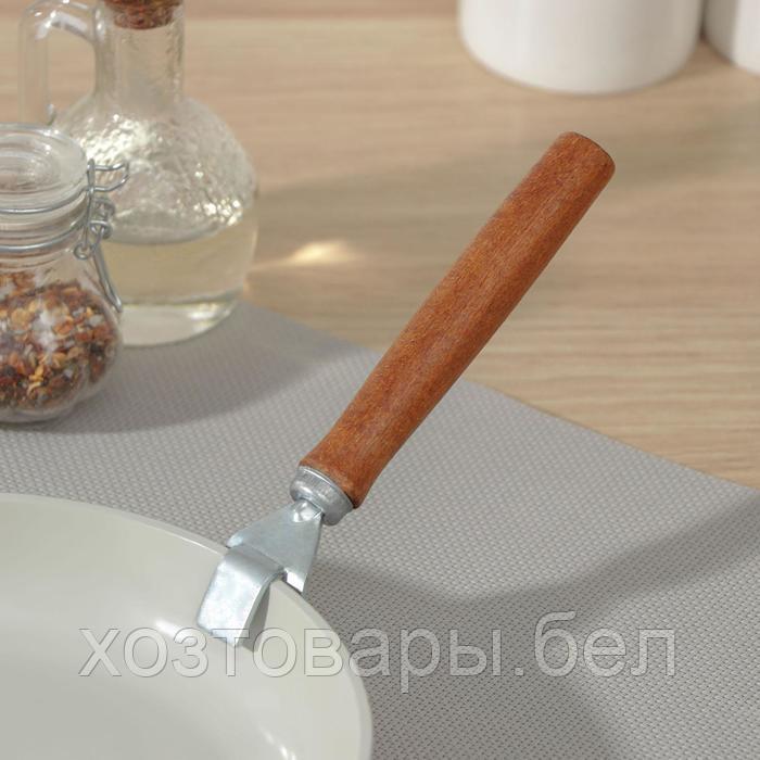 Сковородкодержатель, с деревянной ручкой из бука, 23 см - фото 4 - id-p168044941