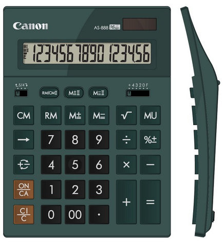 Калькулятор CANON AS-888-BK, фото 2