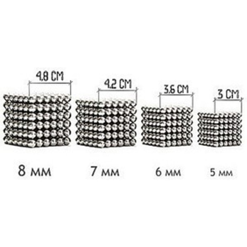 Неокуб 7 мм / Магнитные шарики / Головоломка магнитная / Нанокуб - фото 2 - id-p168052190