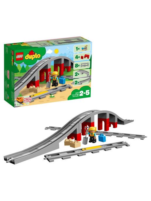 Конструктор Lego Duplo 10872 Железнодорожный мост - фото 1 - id-p168057788