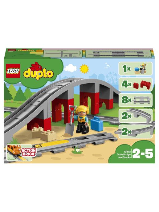Конструктор Lego Duplo 10872 Железнодорожный мост - фото 2 - id-p168057788