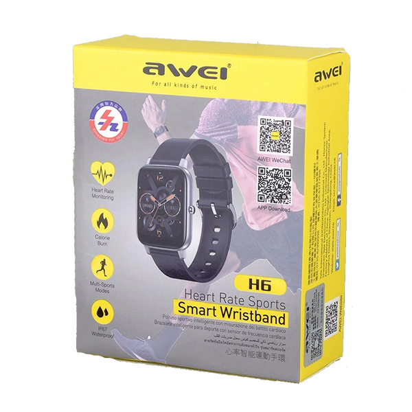 Фитнес-браслет Smart Watch Awei H6 умные часы - фото 3 - id-p168056483