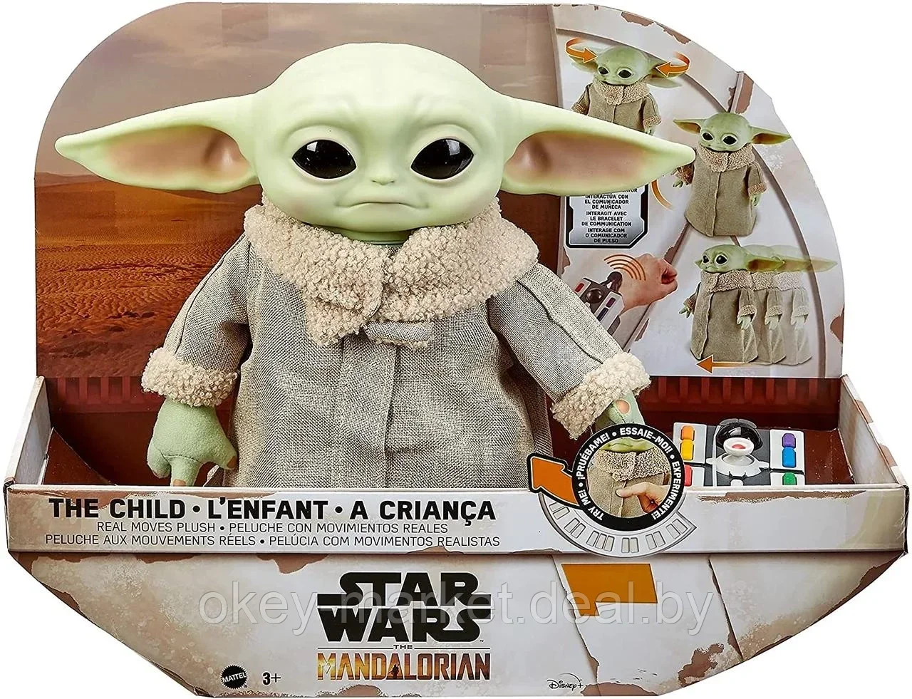 Интерактивный Малыш Йода на пульте управления Звездные войны Baby Yoda, Mattel - фото 3 - id-p168058716