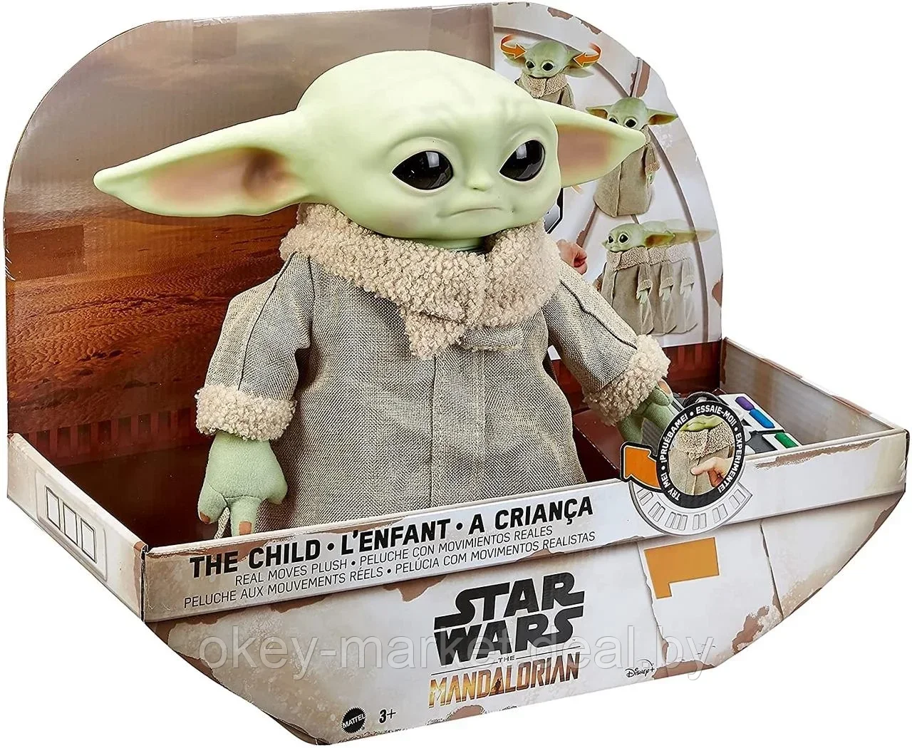 Интерактивный Малыш Йода на пульте управления Звездные войны Baby Yoda, Mattel - фото 2 - id-p168058716