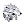 3Д Оригами Лютоволк Серый на стену / 3D Оригами / Конструктор / Paperraz / Паперраз, фото 2