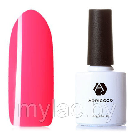 Гель-лак ADRICOCO Pretty Dolly №10 неоновый розовый, 8 мл.