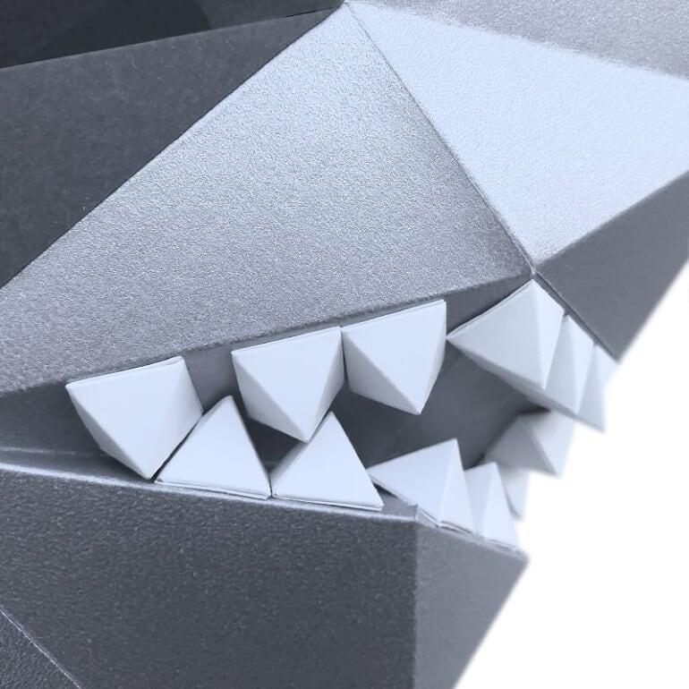 3Д Оригами Акула Жанна на стену / 3D Оригами / Конструктор / Paperraz / Паперраз - фото 4 - id-p168109415