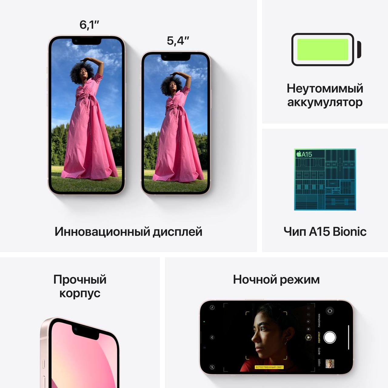 Смартфон Apple iPhone 13 mini 512GB Розовый - фото 8 - id-p168111659
