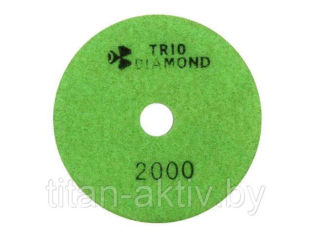 Алмазный гибкий шлифкруг ""Черепашка"" 100 № 2000 (мокрая шл.) (Trio-Diamond)
