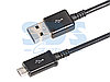 USB кабель microUSB 1 м длинный штекер черный REXANT, фото 2