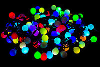 Гирлянда светодиодная Winner Light Нить-шарик 3 см, RGB, 100 LED