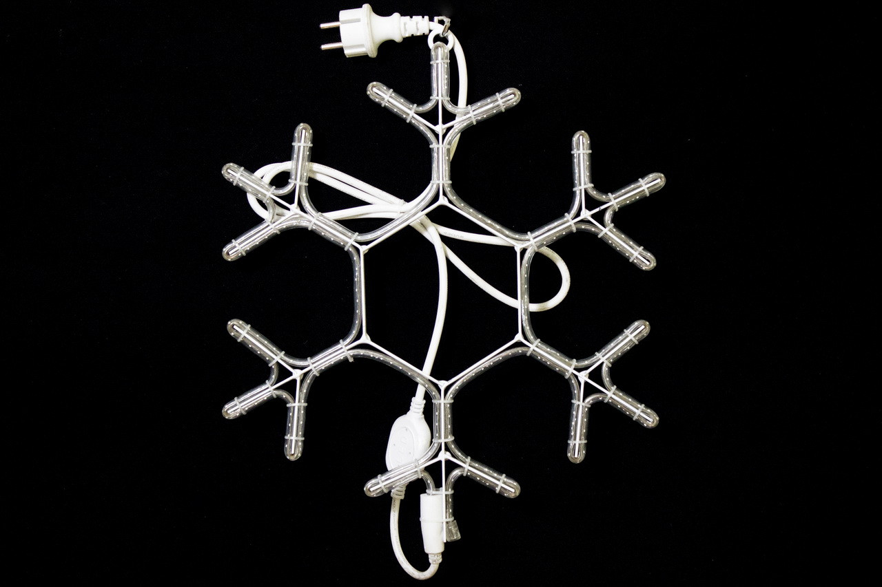 Светодиодная фигура Winner Light Снежинка 40 см, белый, лента 3528 - фото 2 - id-p168117465