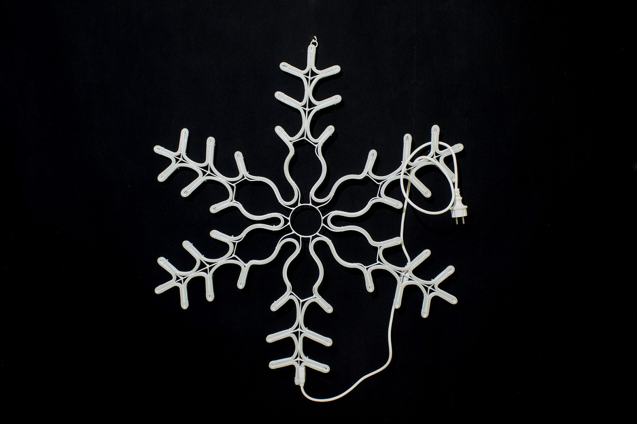 Фигура Winner Light Снежинка 86 см, белый, гибкий неон - фото 2 - id-p168117478