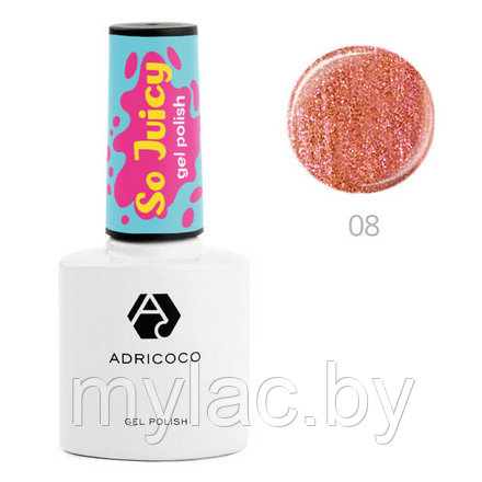 Гель-лак ADRICOCO So Juicy №08 - тропикана, 8 мл.