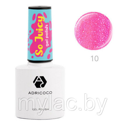 Гель-лак ADRICOCO So Juicy №10 - клубничный слинг, 8 мл. - фото 1 - id-p168123312