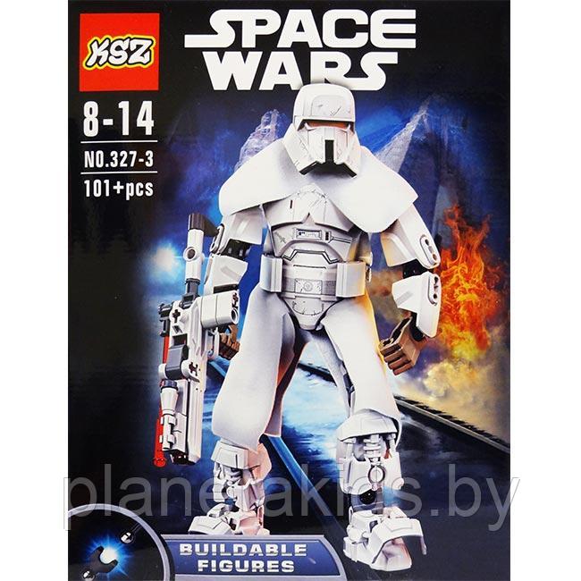Конструктор Звездные войны "Пехотинец спецподразделения" на шарнирах, 327-3, 101дет., аналог Lego Лего 75536