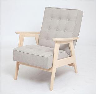 Кресло РЕТРО (беленый дуб / 02 - светло-серый)