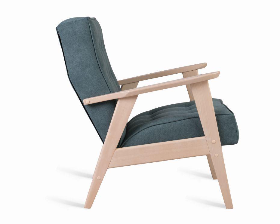Кресло РЕТРО (беленый дуб / RS 29 - бирюзовый) - фото 2 - id-p168125944