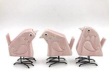 Фигурка «Птички трио розовые»