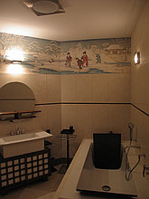 Роспись стен в ванной комнате