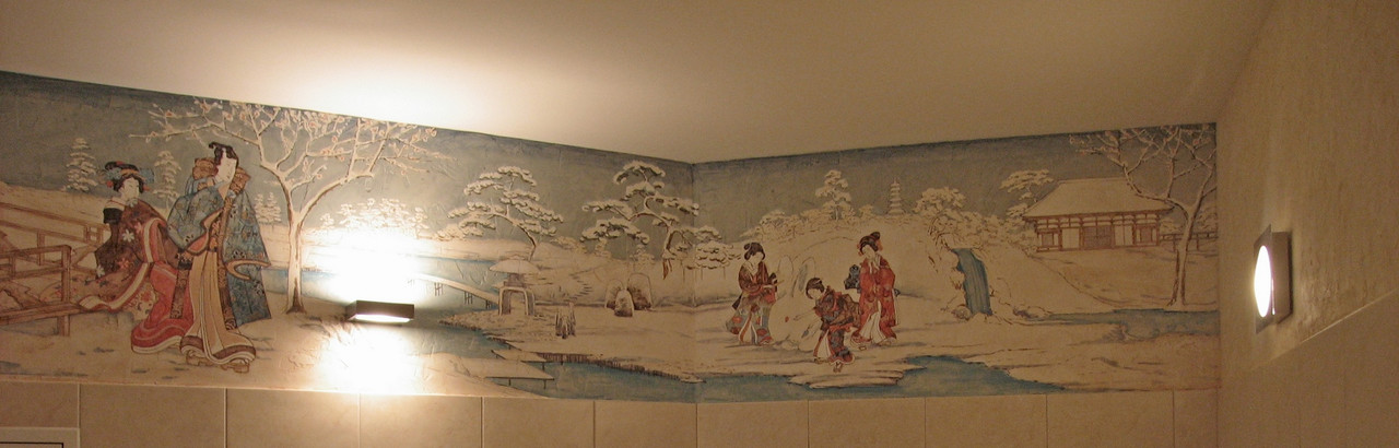 Роспись стен в ванной комнате - фото 2 - id-p166146435