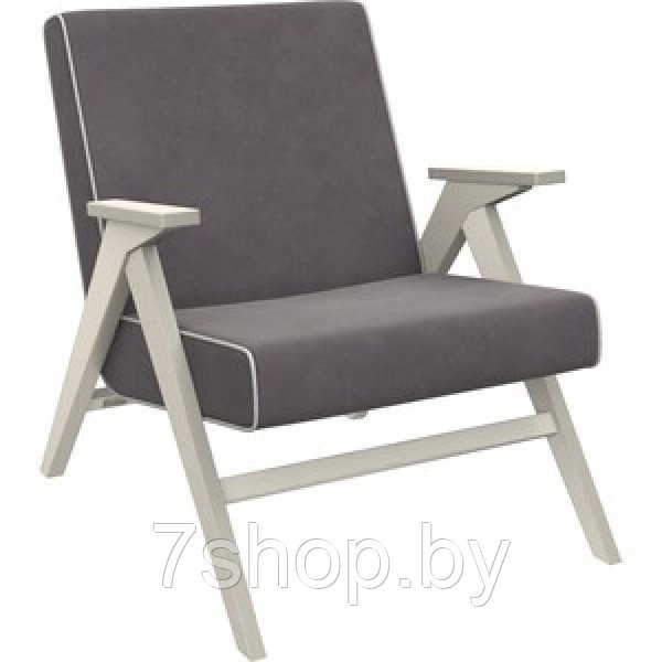 Кресло для отдыха Импэкс Вест дуб шампань Verona antrazite grey, кант Verona light grey - фото 1 - id-p168146603
