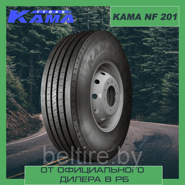 Шины грузовые ЦМК рулевые 315/80 R22.5 KAMA NF 201