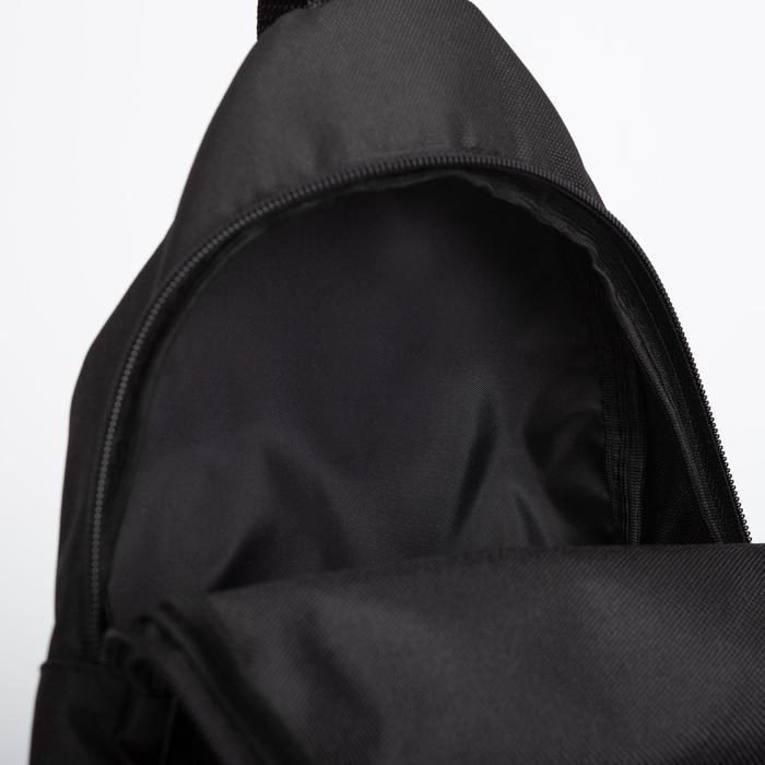 Сумка-слинг, 2 отдела на молнии, наружный карман, цвет чёрный - фото 5 - id-p168155746