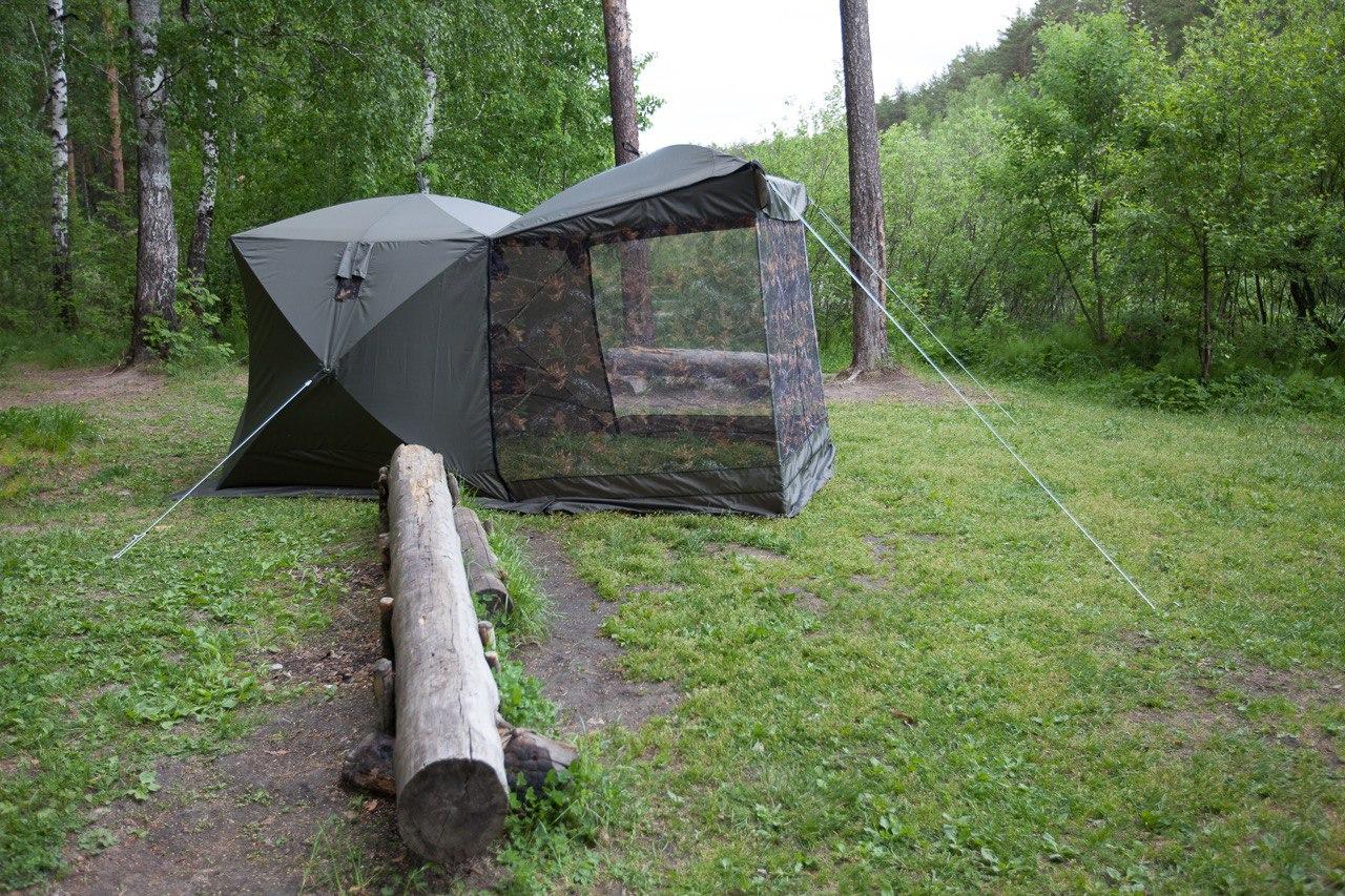 Палатка ПИНГВИН Mr. Fisher Шелтерс 215 с москитной сеткой и шторкой на откидной стенке - фото 3 - id-p168158042