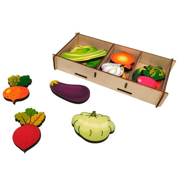 Набор в коробке Нескучные игры Овощи на магнитах - фото 1 - id-p168156648