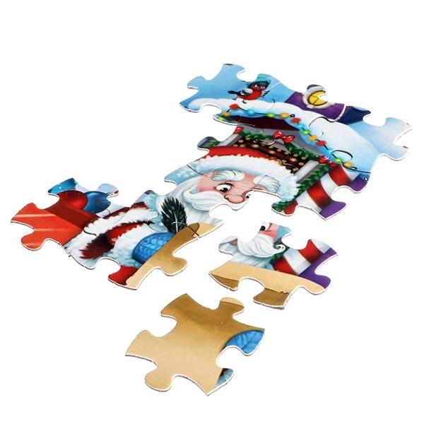 Пазлы в металлической коробке Puzzle Time Домик Дедушки Мороза - фото 3 - id-p168156746
