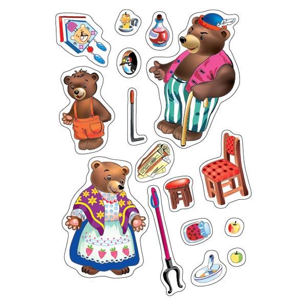 Игра с волшебными наклейками Нескучные игры Три медведя - фото 3 - id-p168158477