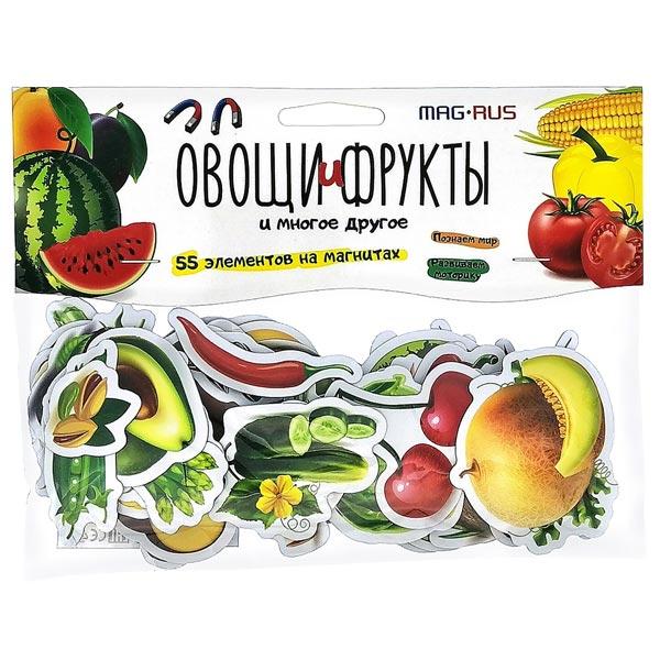 Набор магнитов АНДАНТЕ Овощи, фрукты разные продукты. Познаем мир - фото 1 - id-p168158500