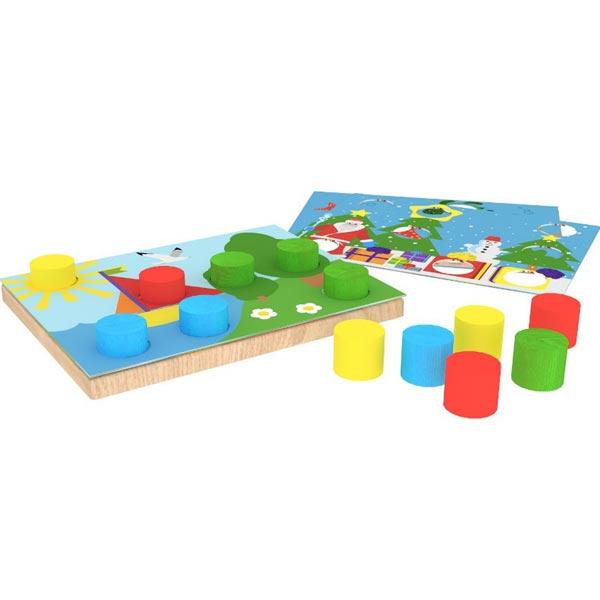 Игровой набор Краснокамская игрушка Цветные пеньки - фото 2 - id-p168159759