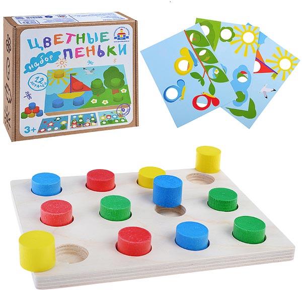Игровой набор Краснокамская игрушка Цветные пеньки - фото 4 - id-p168159759