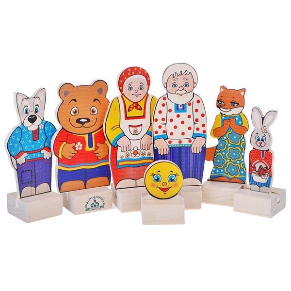Набор персонажей сказки Краснокамская игрушка Колобок - фото 2 - id-p168159761