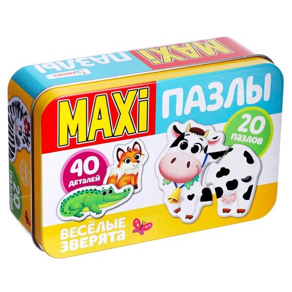 Макси-пазлы в металлической коробке Puzzle Time Веселые зверята - фото 2 - id-p168157040