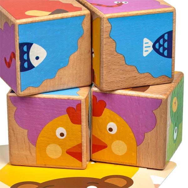 Набор кубиков Мир деревянных игрушек Угадай кто - фото 4 - id-p168158805