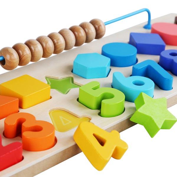 Развивающая игрушка Мир деревянных игрушек Фигуры и цифры - фото 3 - id-p168158810