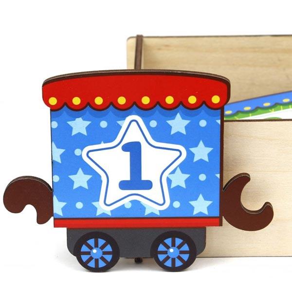 Игрушка-пазл Woodland Хоровод Поезд с цифрами - фото 2 - id-p168158952