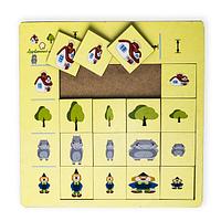 Игра логическая Классификатор Деревянный город Ширина и высота