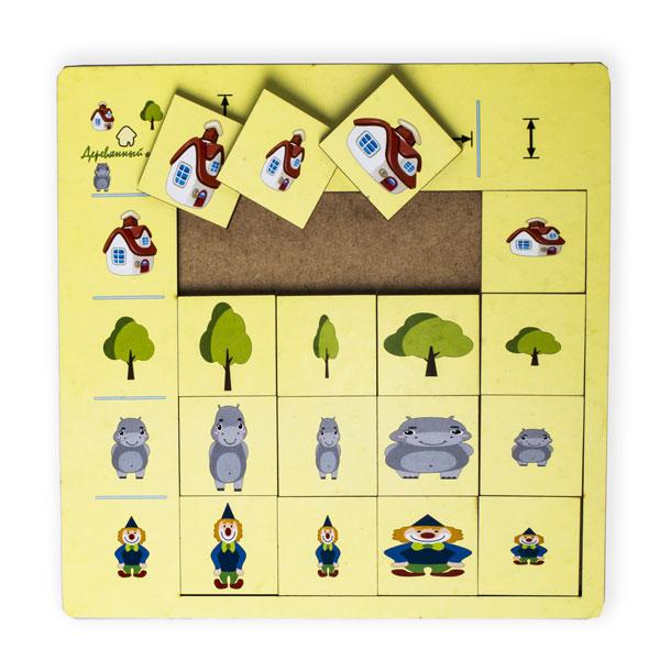 Игра логическая Классификатор Деревянный город Ширина и высота - фото 1 - id-p168157421