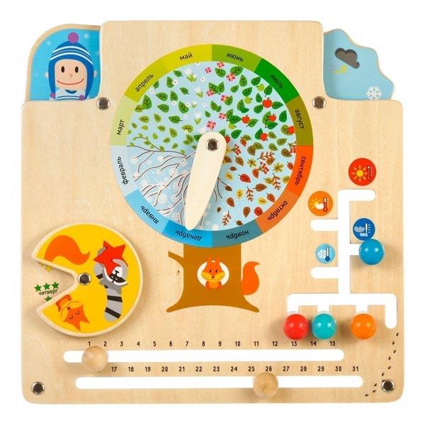 Бизиборд Мир деревянных игрушек Календарь природы - фото 3 - id-p168160206