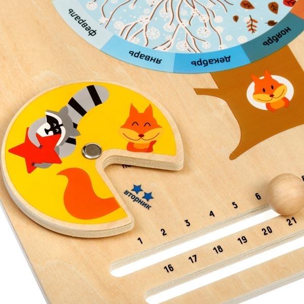Бизиборд Мир деревянных игрушек Календарь природы - фото 2 - id-p168160206